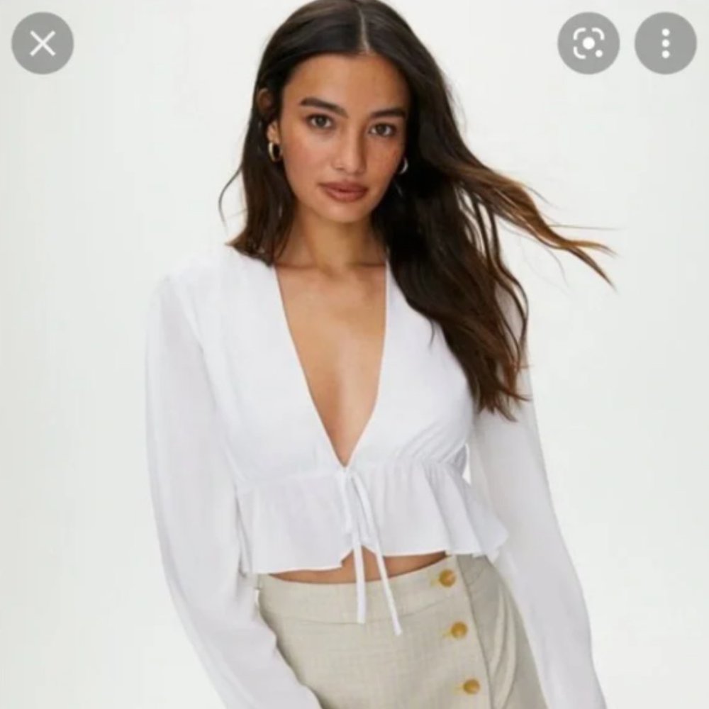 Sunday Best Tie-Front Top